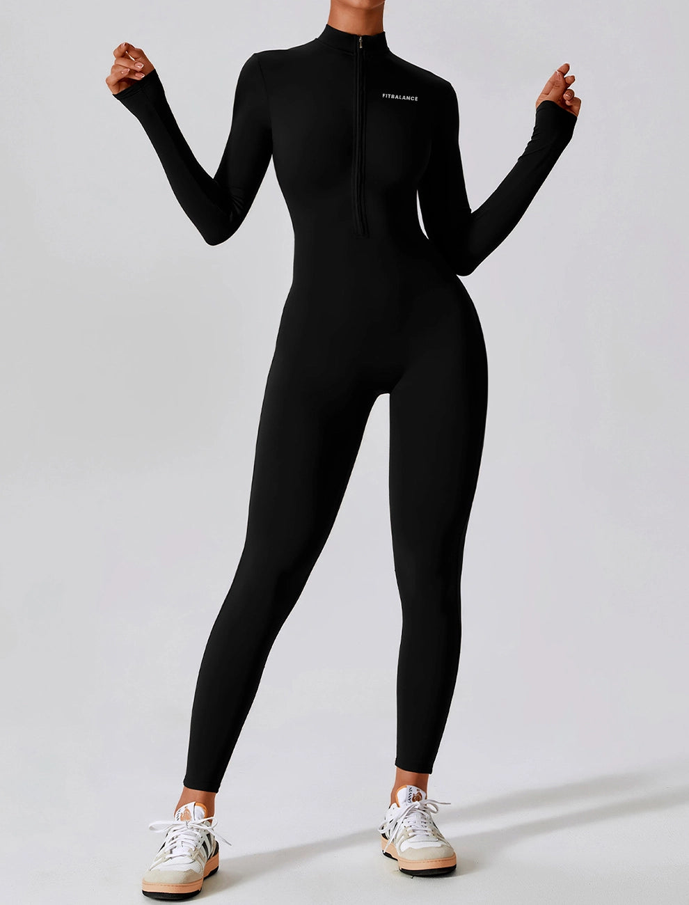 Champion Long - Sleeved Zipper Jumpsuit